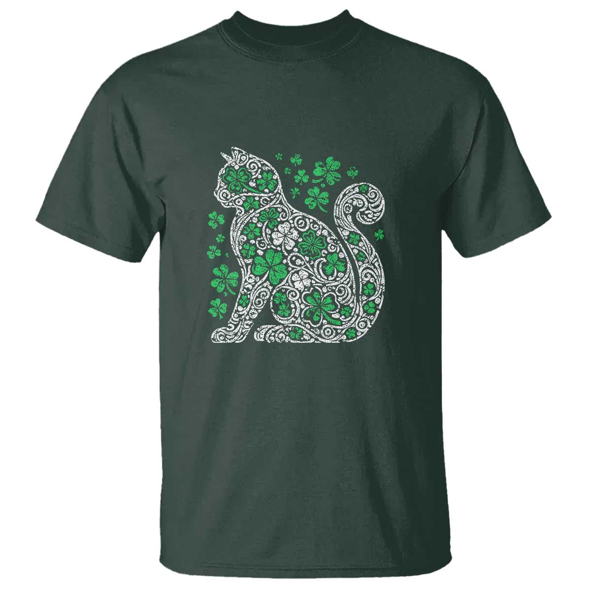 irish-shamrock-cat-graphic-t-shirt-saint-patrick-day-for-cat-lovers