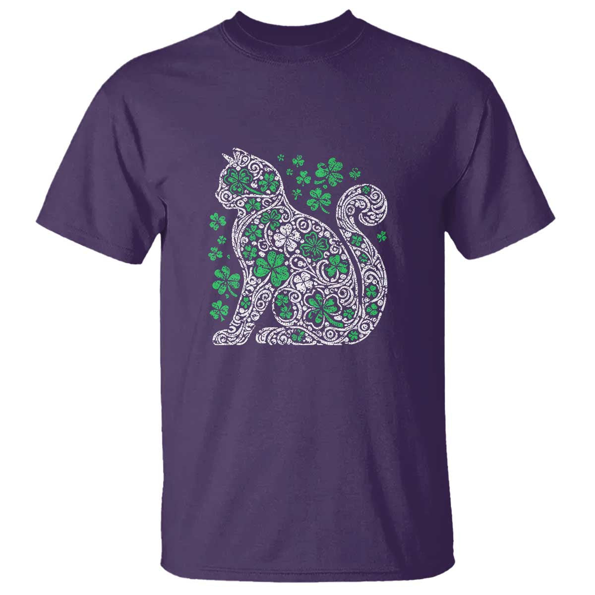 irish-shamrock-cat-graphic-t-shirt-saint-patrick-day-for-cat-lovers