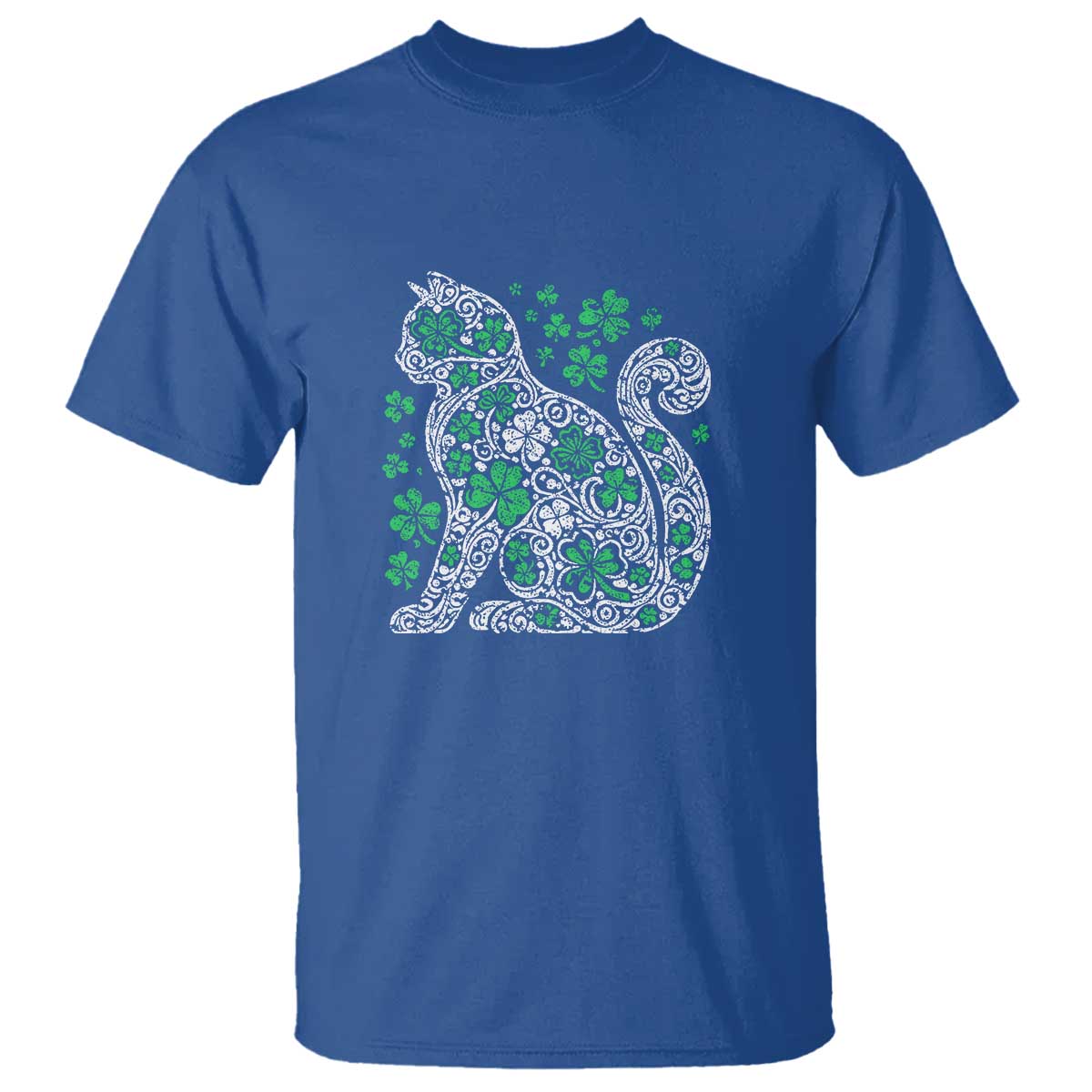 irish-shamrock-cat-graphic-t-shirt-saint-patrick-day-for-cat-lovers