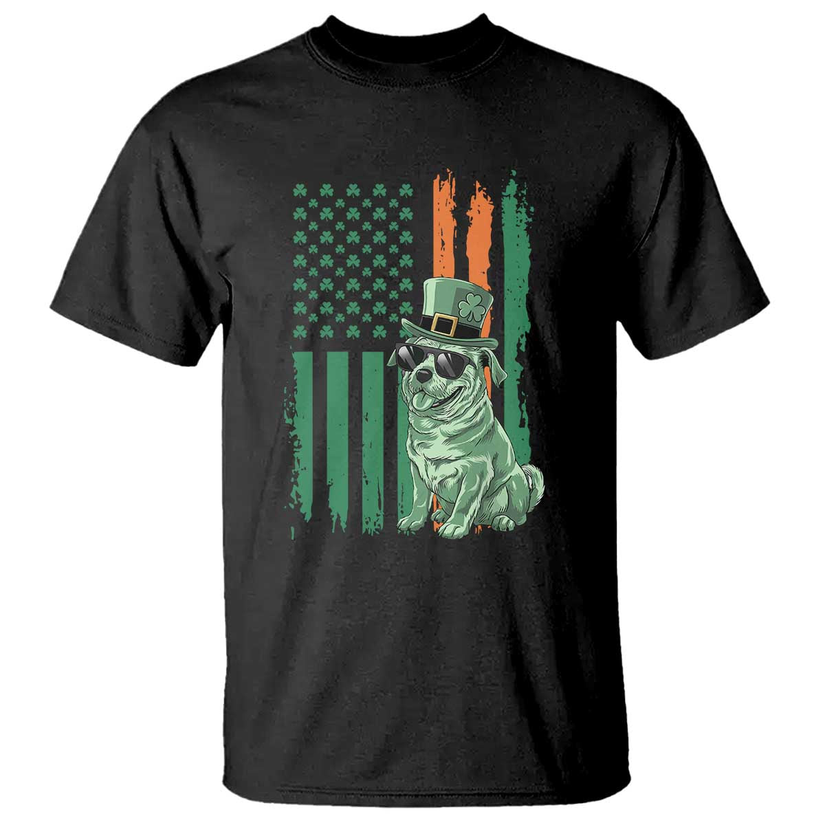 funny-st-patricks-day-pug-leprechaun-t-shirt-dog-lover-puppy-green-american-flag