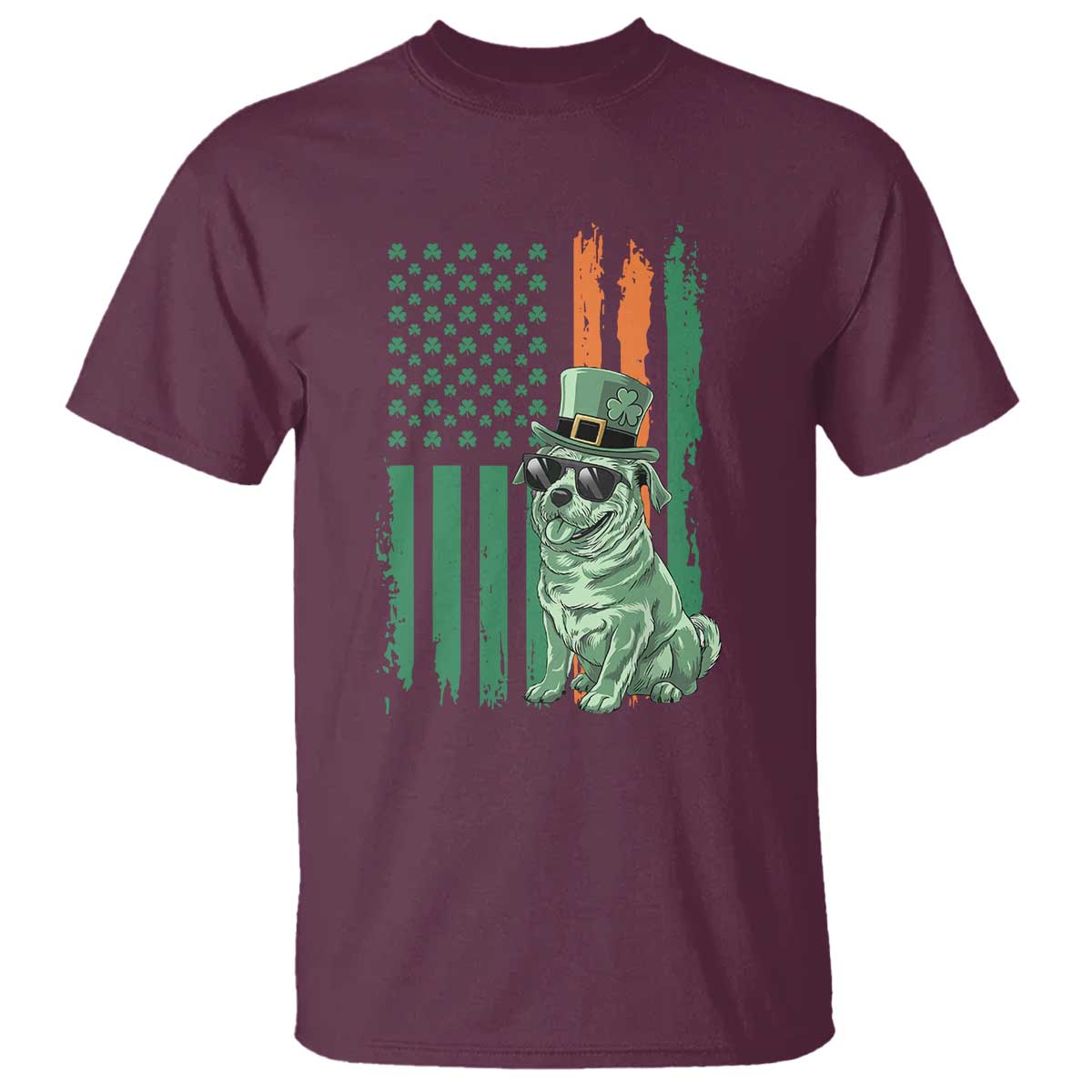 funny-st-patricks-day-pug-leprechaun-t-shirt-dog-lover-puppy-green-american-flag