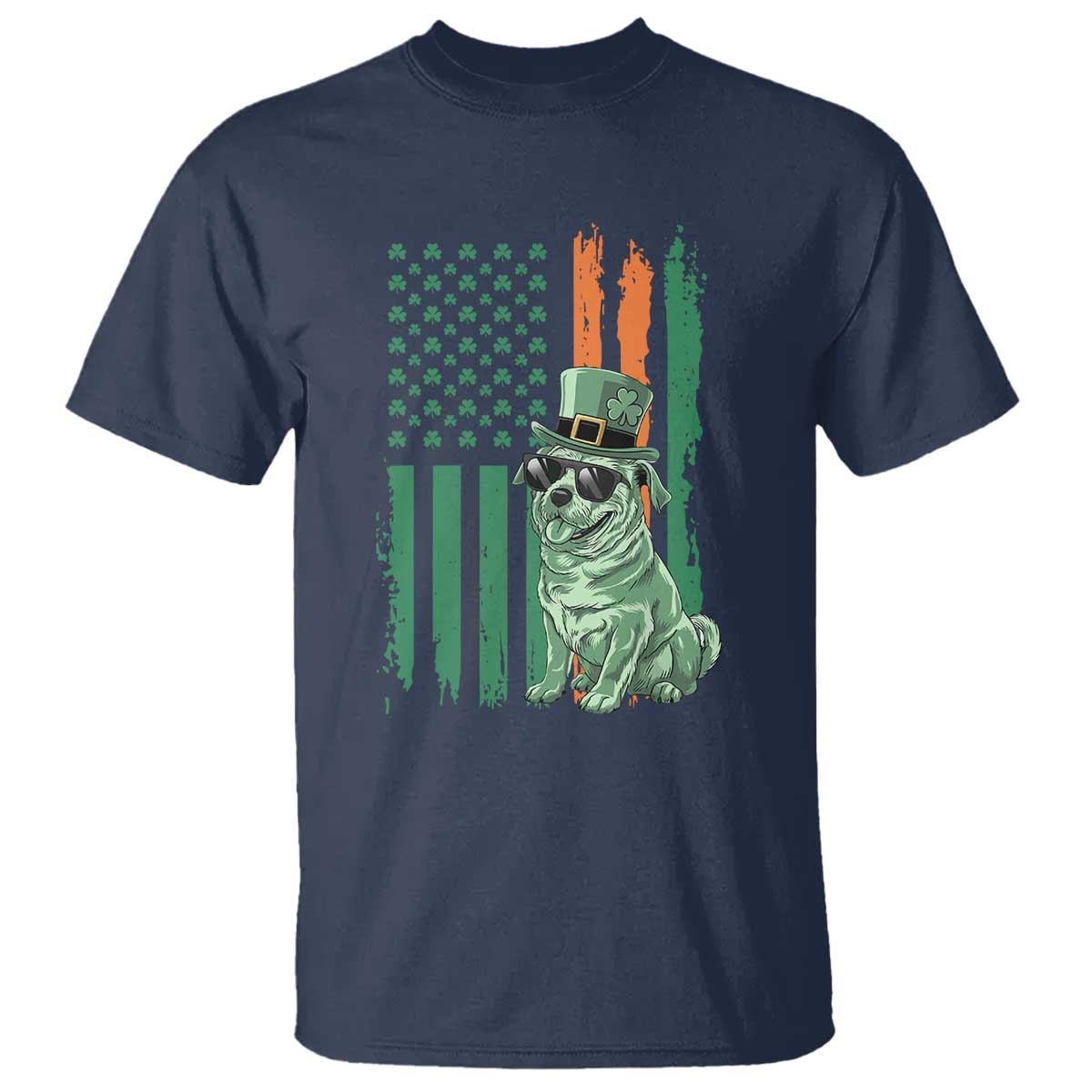 funny-st-patricks-day-pug-leprechaun-t-shirt-dog-lover-puppy-green-american-flag