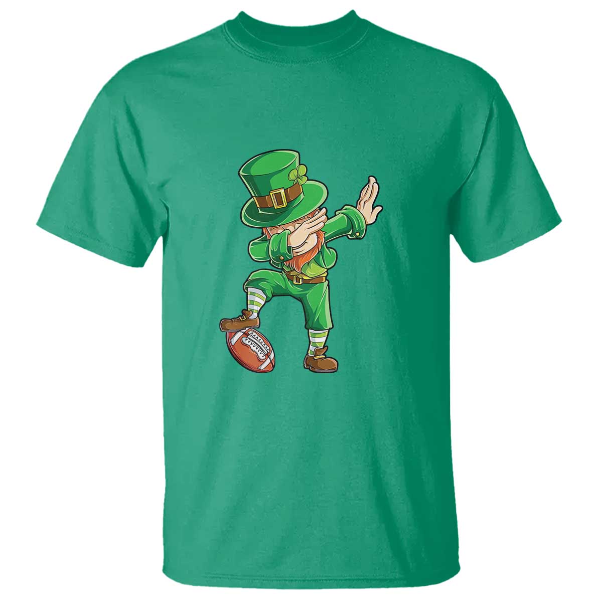 dabbing-leprechaun-football-t-shirt-st-patricks-day-sports-lover