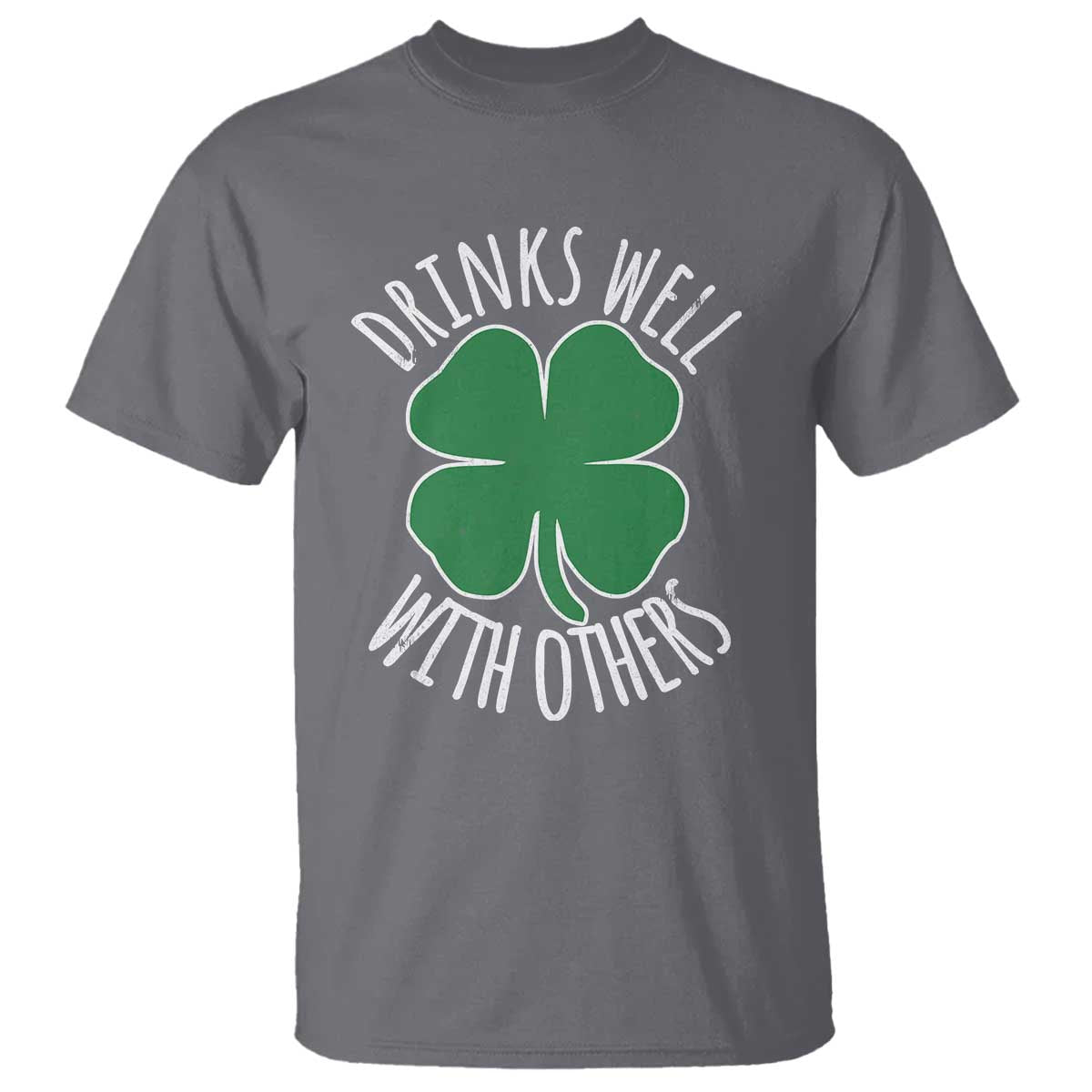 funny-st-patricks-day-drinking-t-shirt-drinks-well-with-others-drunk-beer-lucky-shamrock
