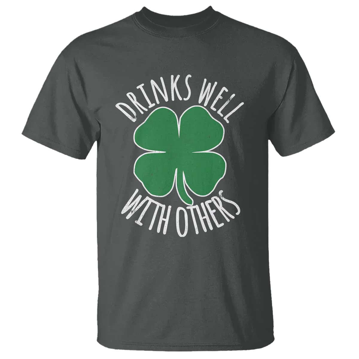 funny-st-patricks-day-drinking-t-shirt-drinks-well-with-others-drunk-beer-lucky-shamrock