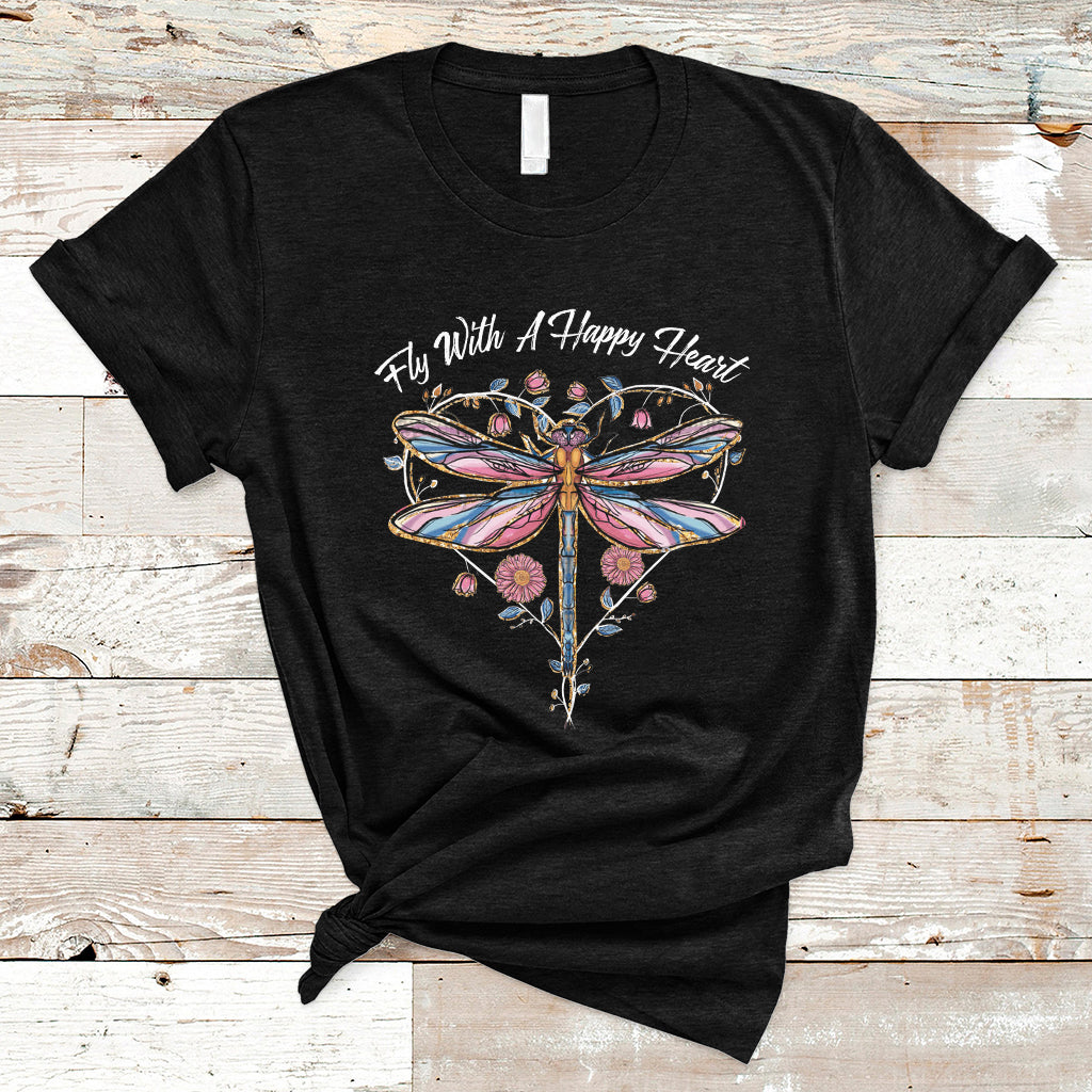 fly-with-a-happy-heart-floral-dragonfly-inspirational-shirt-dragonfly-t-shirt-dragonfly-gift-insect-lover-shirt-spiritual-tshirt-t-shirt-ts02
