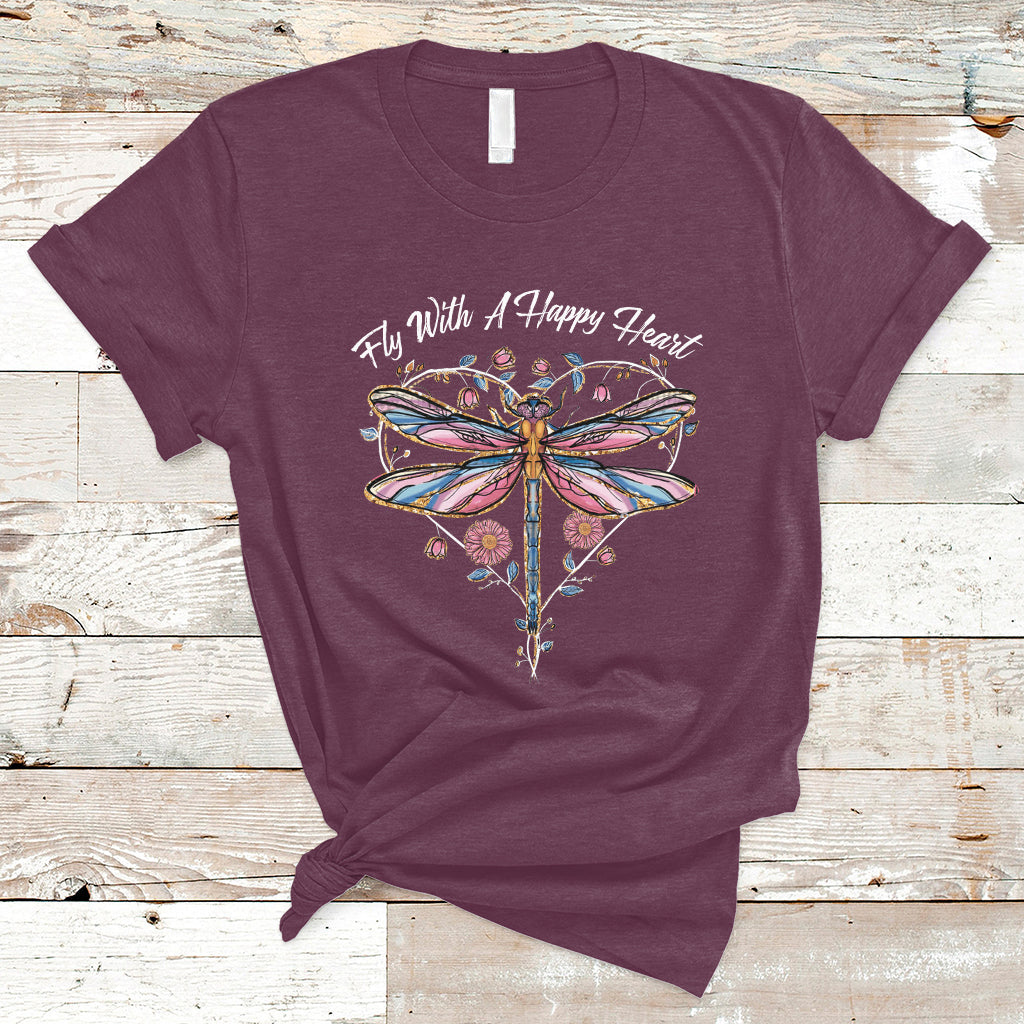 fly-with-a-happy-heart-floral-dragonfly-inspirational-shirt-dragonfly-t-shirt-dragonfly-gift-insect-lover-shirt-spiritual-tshirt-t-shirt-ts02