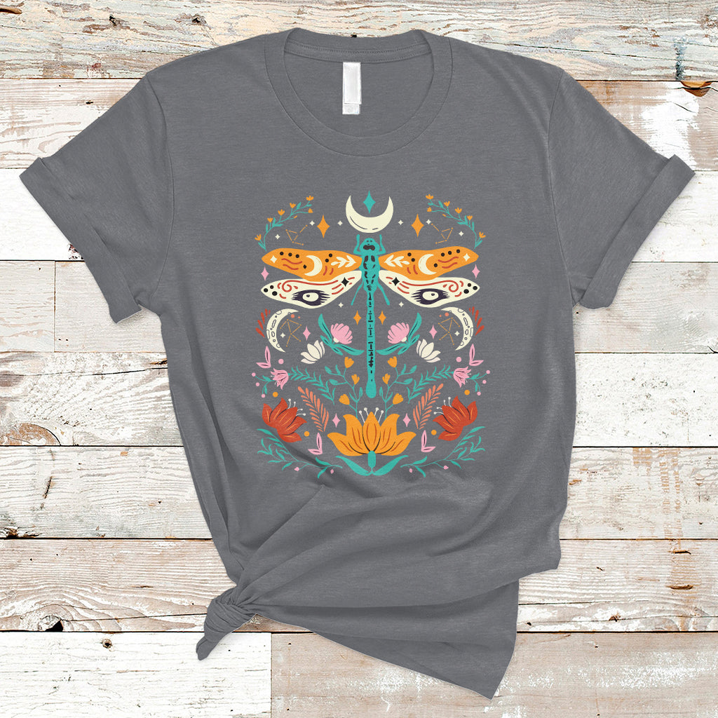floral-boho-dragonfly-shirt-for-women-scandinavian-botanical-shirt-dragonfly-t-shirt-dragonfly-gift-insect-lover-shirt-spiritual-shirt-nature-lover-gift-t-shirt-ts02
