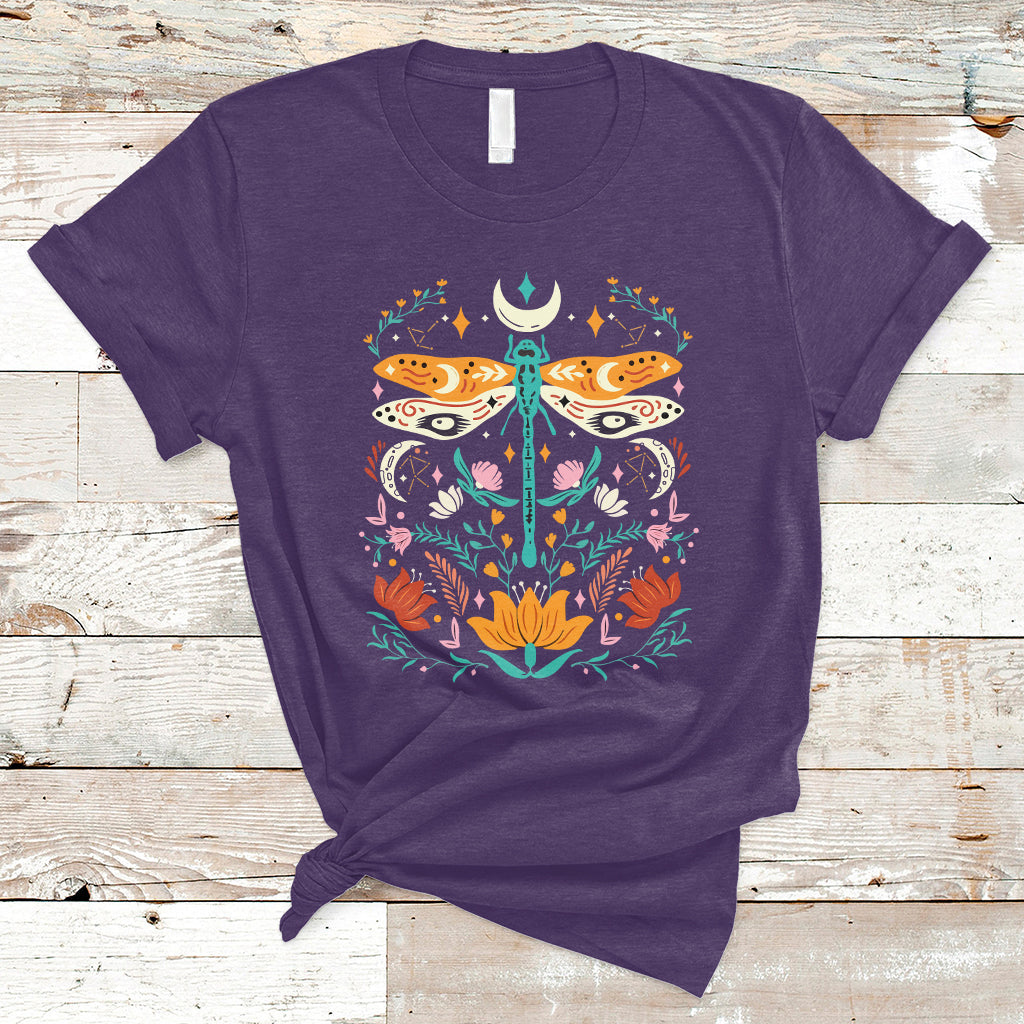floral-boho-dragonfly-shirt-for-women-scandinavian-botanical-shirt-dragonfly-t-shirt-dragonfly-gift-insect-lover-shirt-spiritual-shirt-nature-lover-gift-t-shirt-ts02