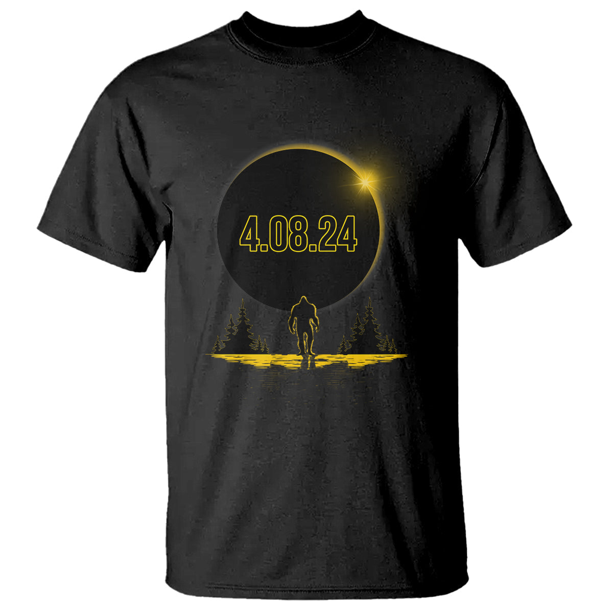 total-solar-eclipse-bigfoot-t-shirt-american-totality-april-8-2024-sasquatch-silhouette