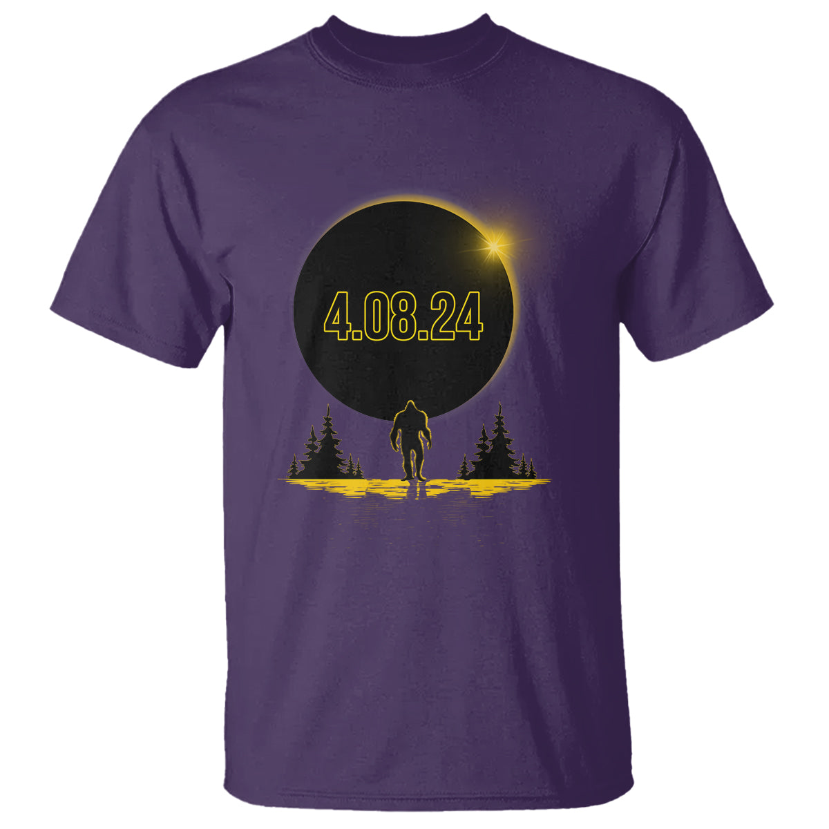 total-solar-eclipse-bigfoot-t-shirt-american-totality-april-8-2024-sasquatch-silhouette