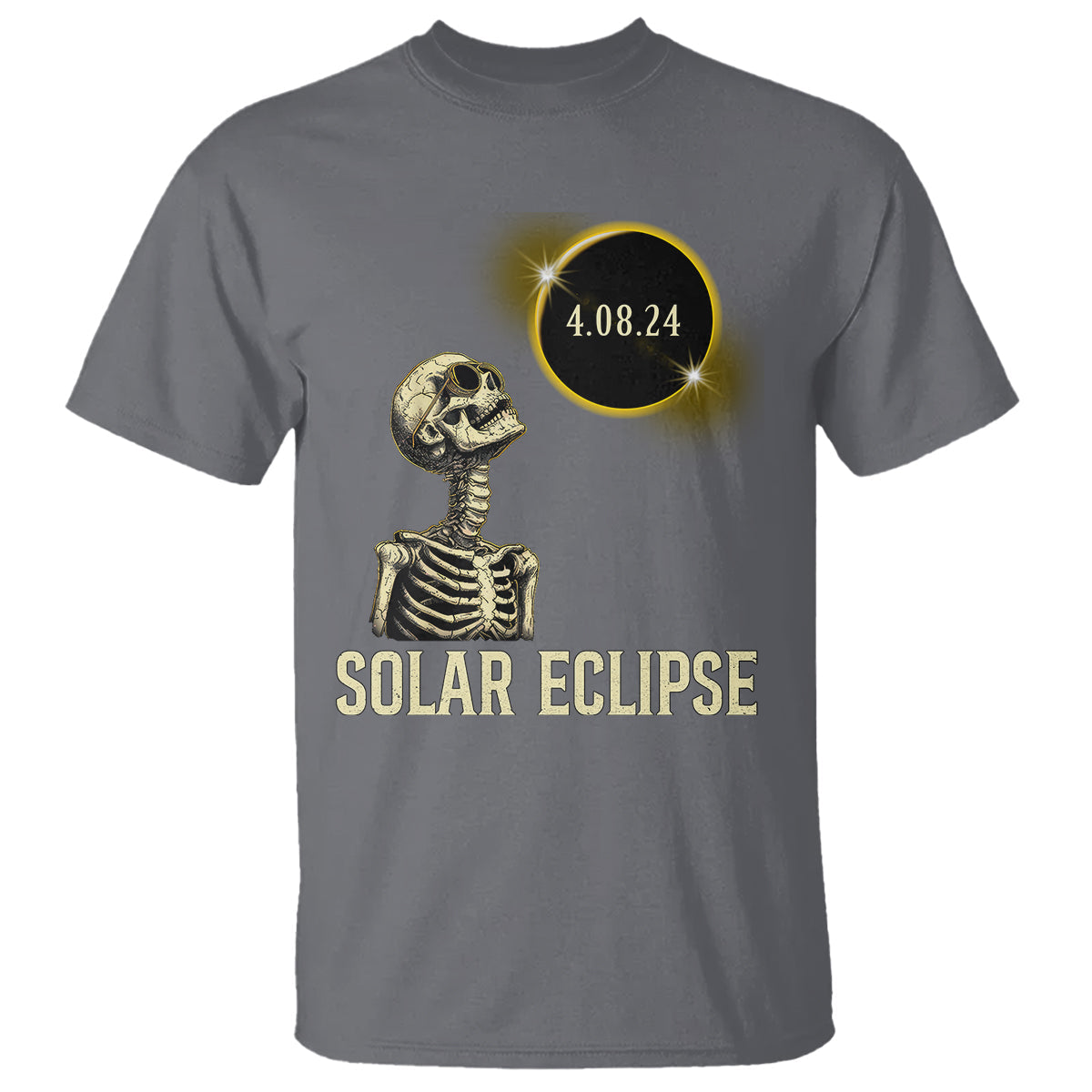 total-solar-eclipse-skeleton-t-shirt-funny-watching-american-totality-april-8-2024-matching