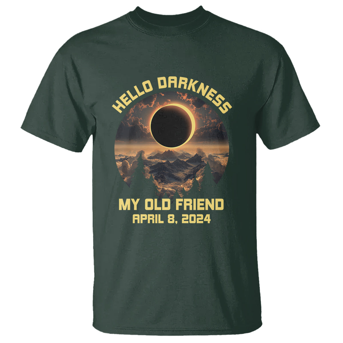 total-solar-eclipse-t-shirt-hello-darkness-my-old-friend-april-8-2024-american-totality
