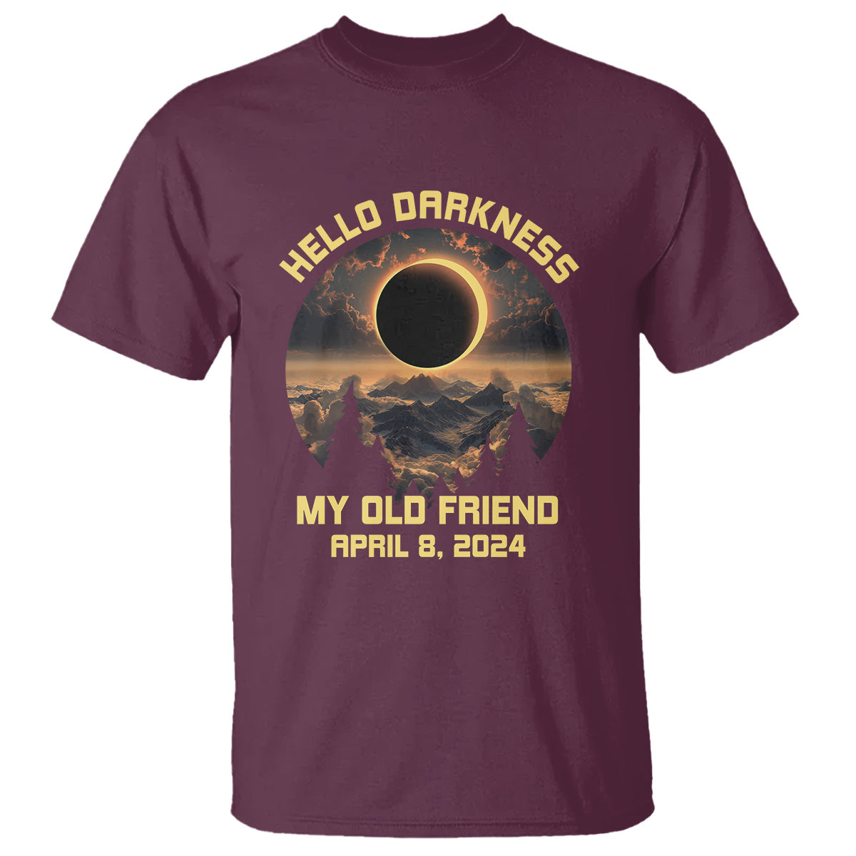 total-solar-eclipse-t-shirt-hello-darkness-my-old-friend-april-8-2024-american-totality