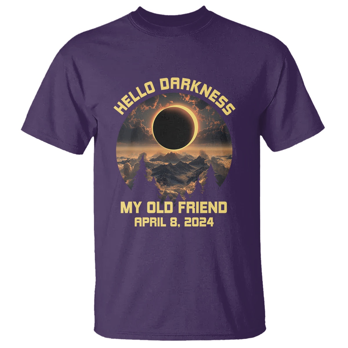 total-solar-eclipse-t-shirt-hello-darkness-my-old-friend-april-8-2024-american-totality
