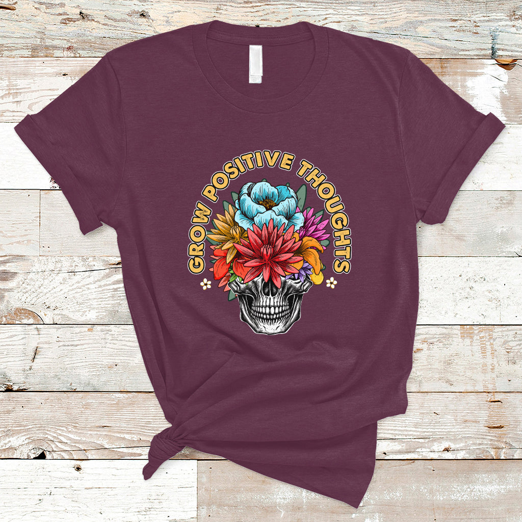 mental-health-matters-t-shirt-grow-positive-thoughts-mental-health-awareness-groovy-retro-floral-skull-with-flowers-ts02