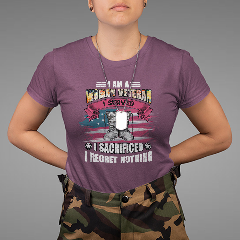 female-veteran-t-shirt-i-am-a-woman-veteran-i-served-i-sacrificed-i-regret-nothing-american-flag-combat-boots