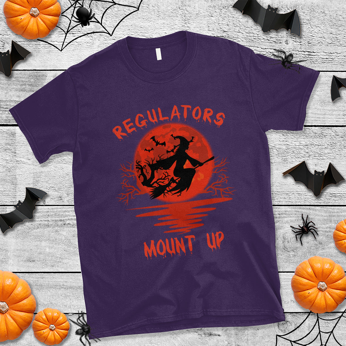 halloween-witch-t-shirt-regulators-mount-up