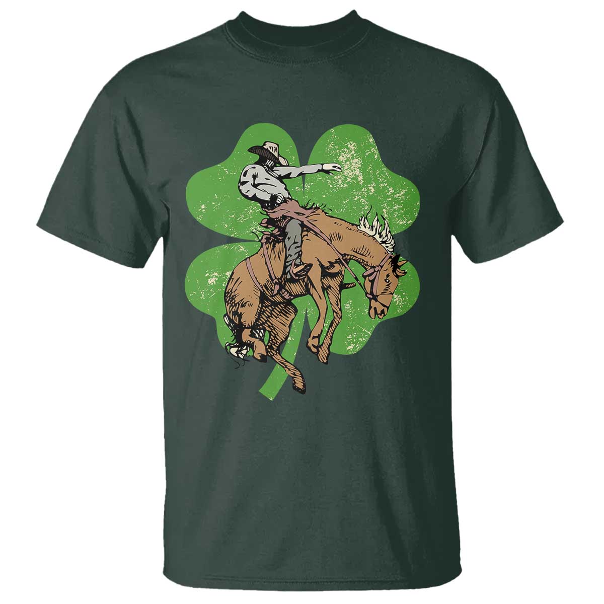 st-patricks-day-lucky-cowboy-t-shirt-retro-vintage-clover