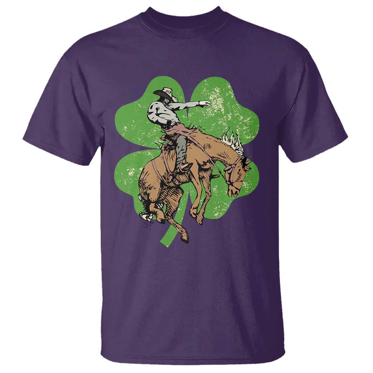 st-patricks-day-lucky-cowboy-t-shirt-retro-vintage-clover