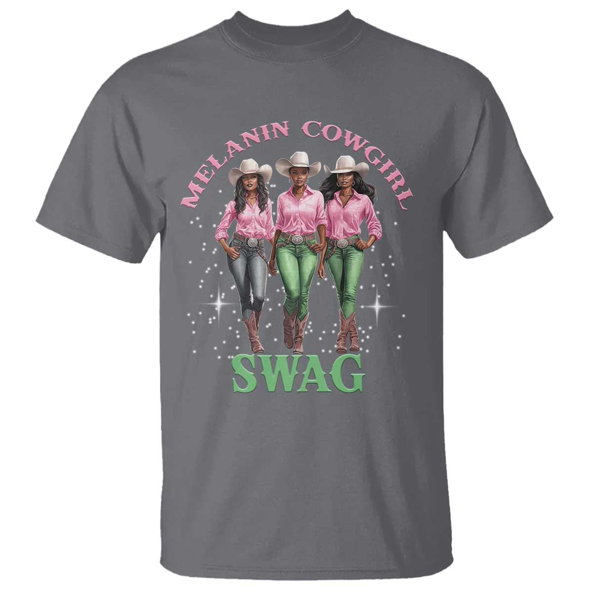 melanin-cowgirl-swag-t-shirt-pink-green-african-american-cowgirls-black-history
