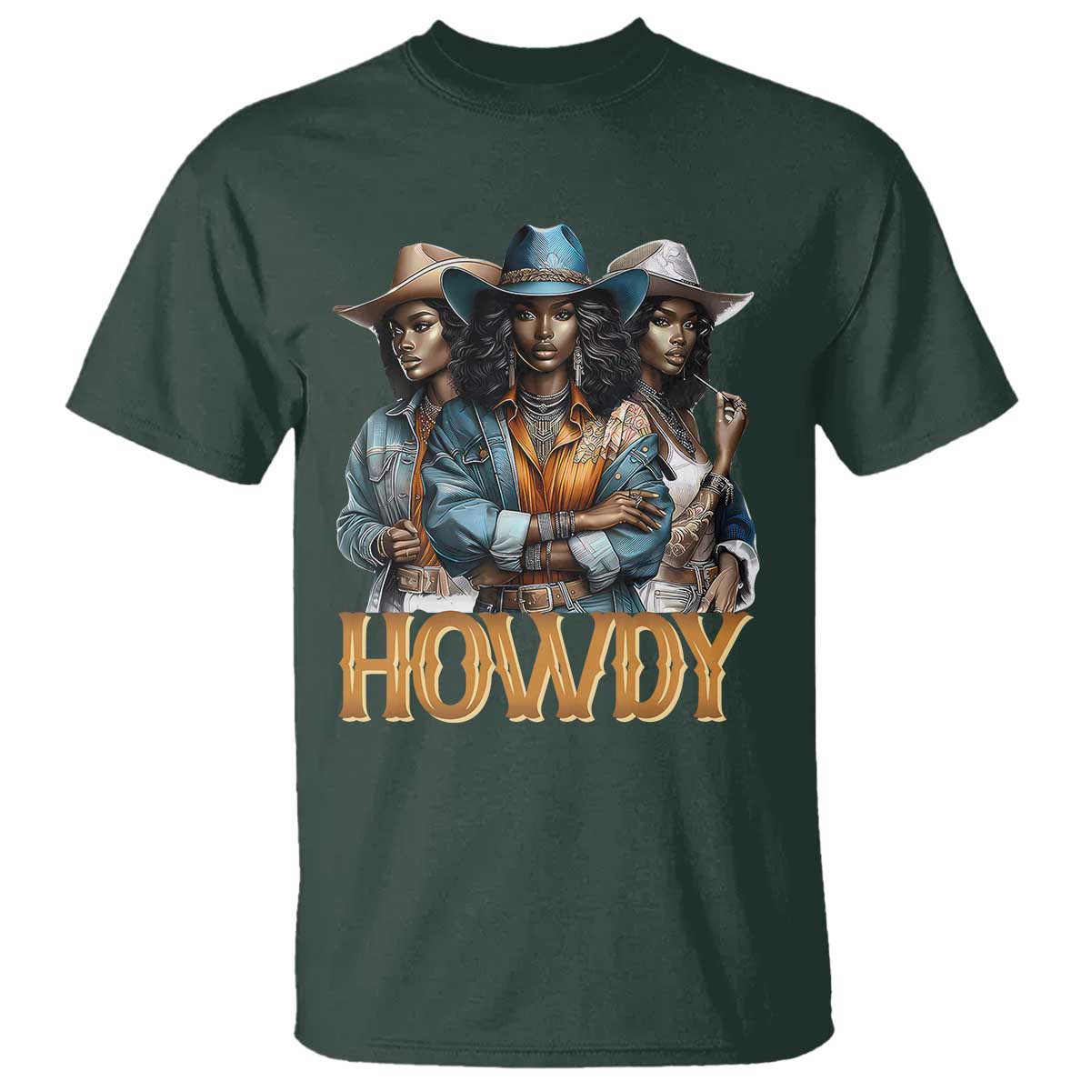 howdy-melanin-cowgirl-t-shirt-retro-western-rodeo-african-american-women-black-history