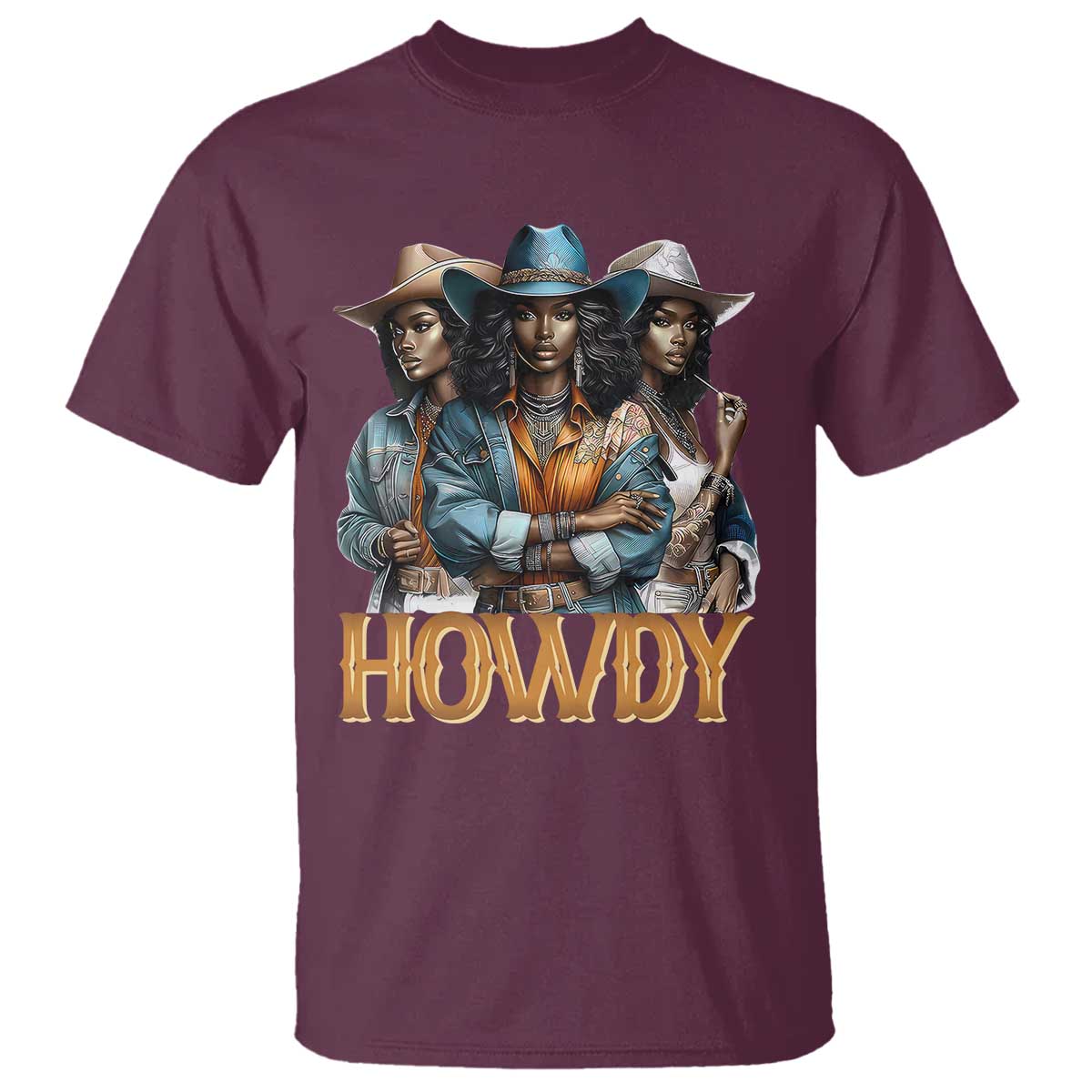 howdy-melanin-cowgirl-t-shirt-retro-western-rodeo-african-american-women-black-history