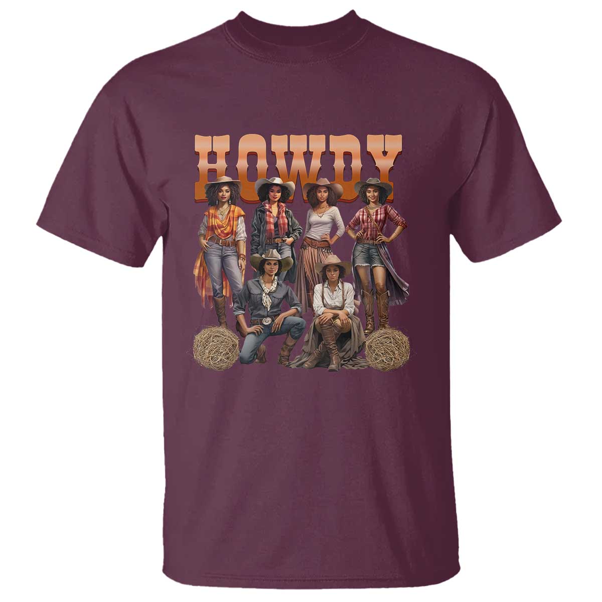 howdy-melanin-cowgirl-t-shirt-black-history-western-rodeo-texas