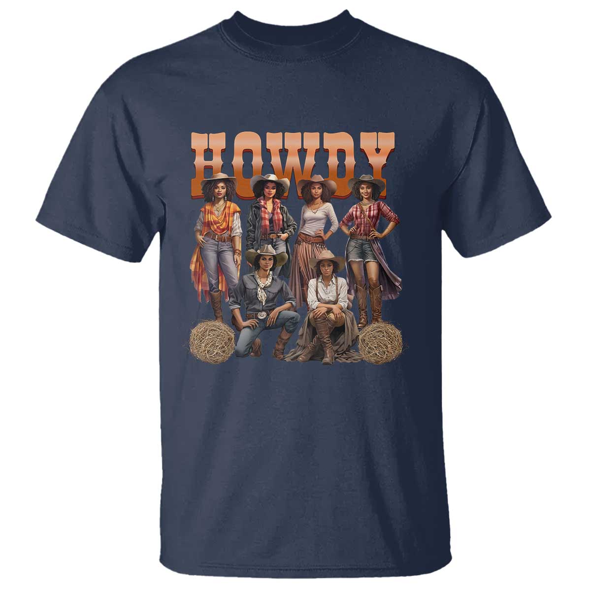 howdy-melanin-cowgirl-t-shirt-black-history-western-rodeo-texas