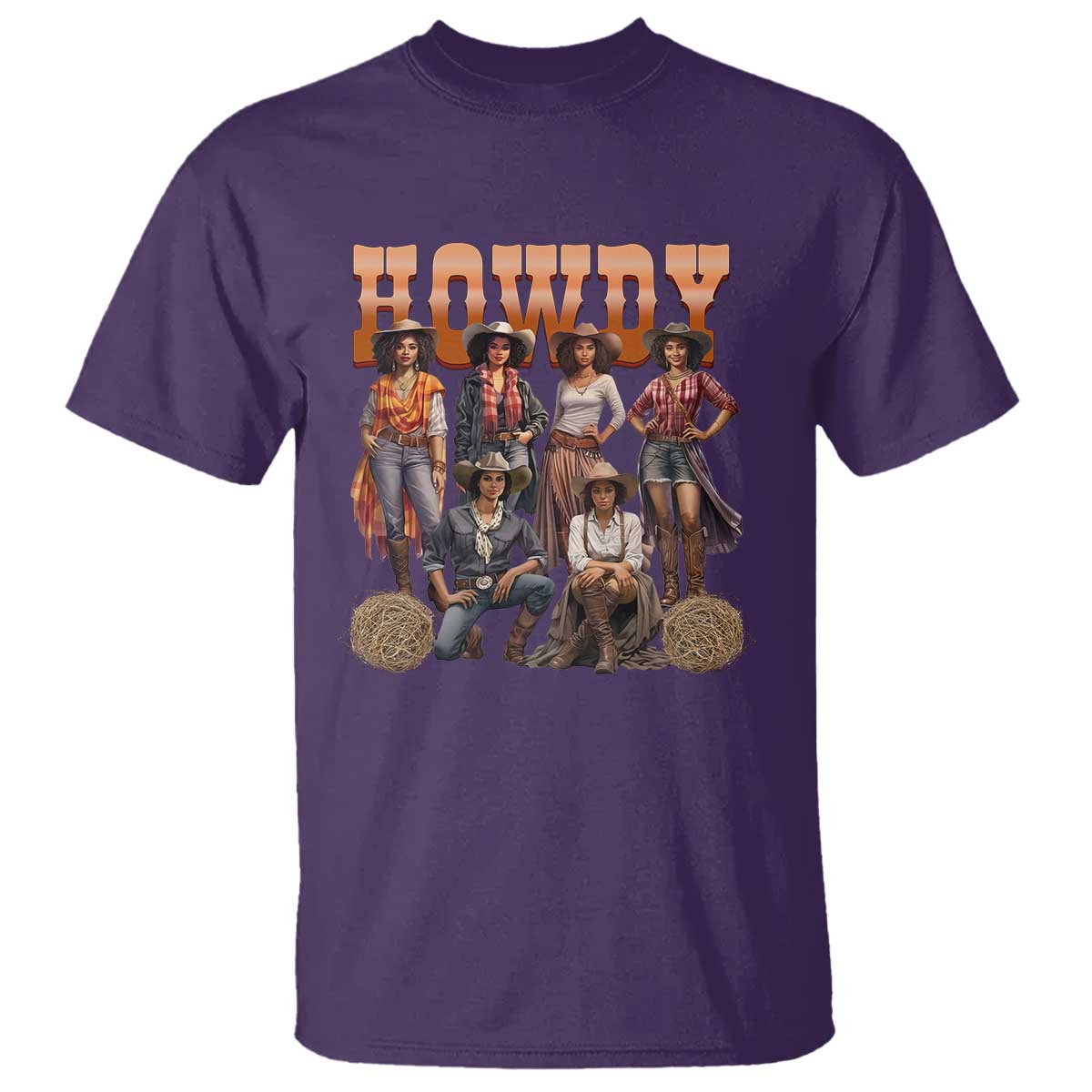 howdy-melanin-cowgirl-t-shirt-black-history-western-rodeo-texas