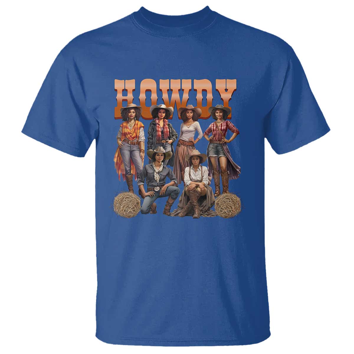 howdy-melanin-cowgirl-t-shirt-black-history-western-rodeo-texas