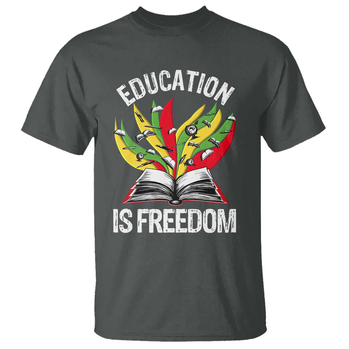 education-is-freedom-t-shirt-teaching-black-history-month-books