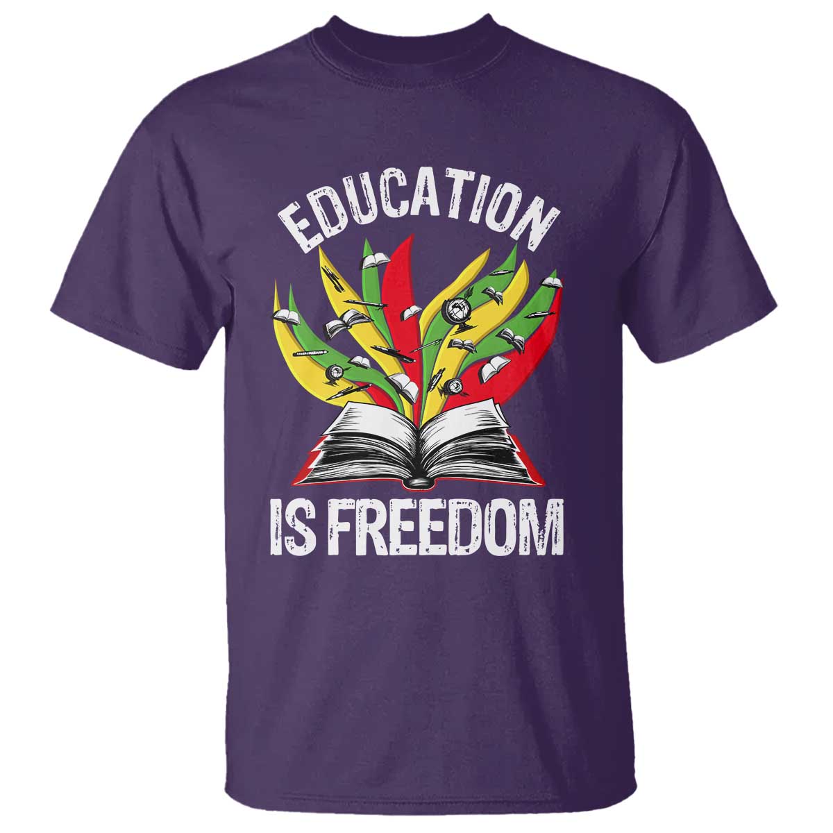 education-is-freedom-t-shirt-teaching-black-history-month-books