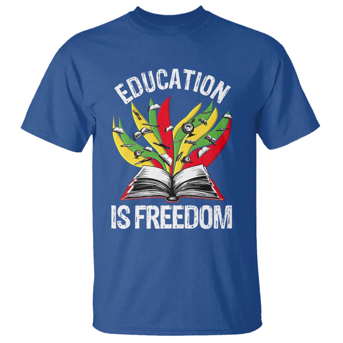 education-is-freedom-t-shirt-teaching-black-history-month-books