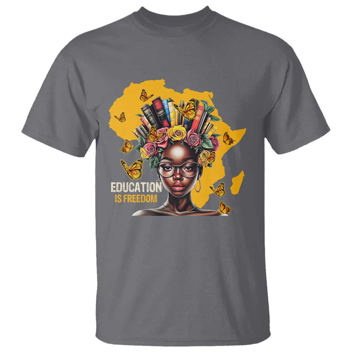 education-is-freedom-t-shirt-black-teacher-books-black-history-month