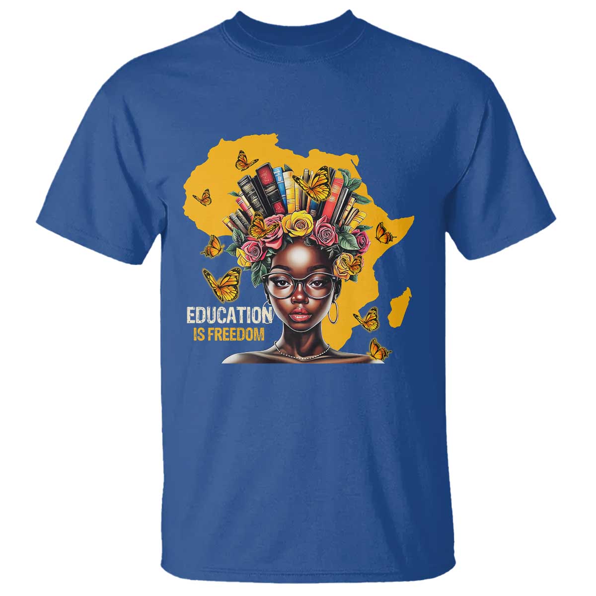 education-is-freedom-t-shirt-black-teacher-books-black-history-month