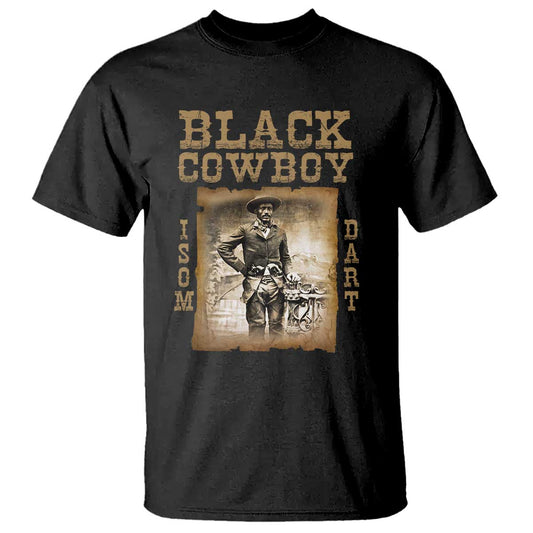 isom-dart-t-shirt-black-cowboy-western-legend-vintage