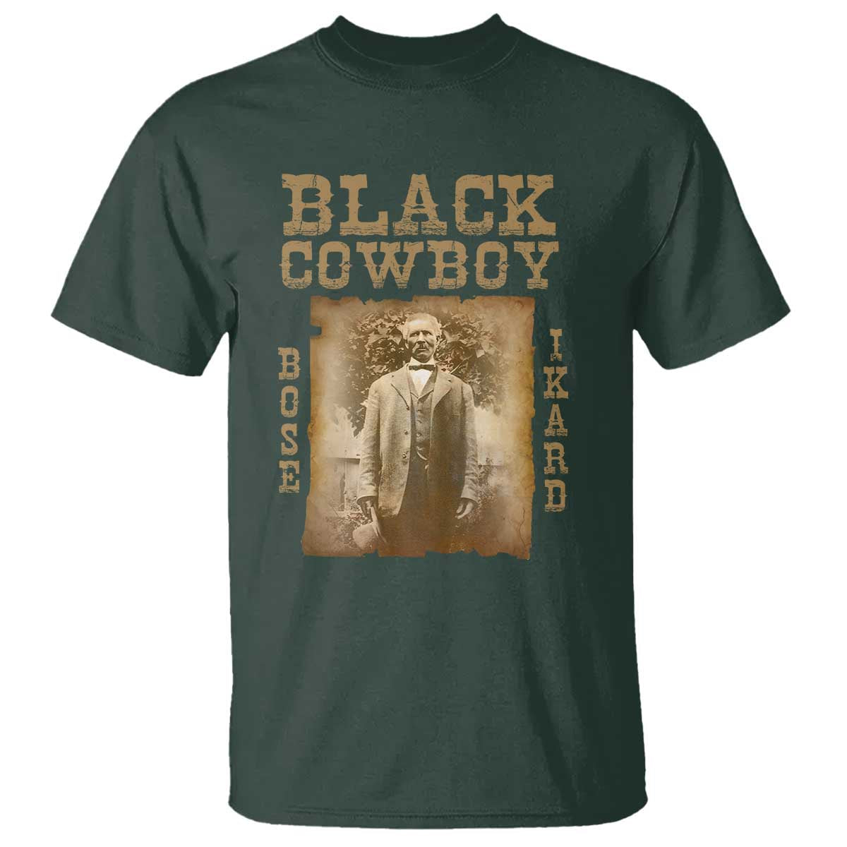 bose-ikard-t-shirt-black-cowboy-western-legend-vintage