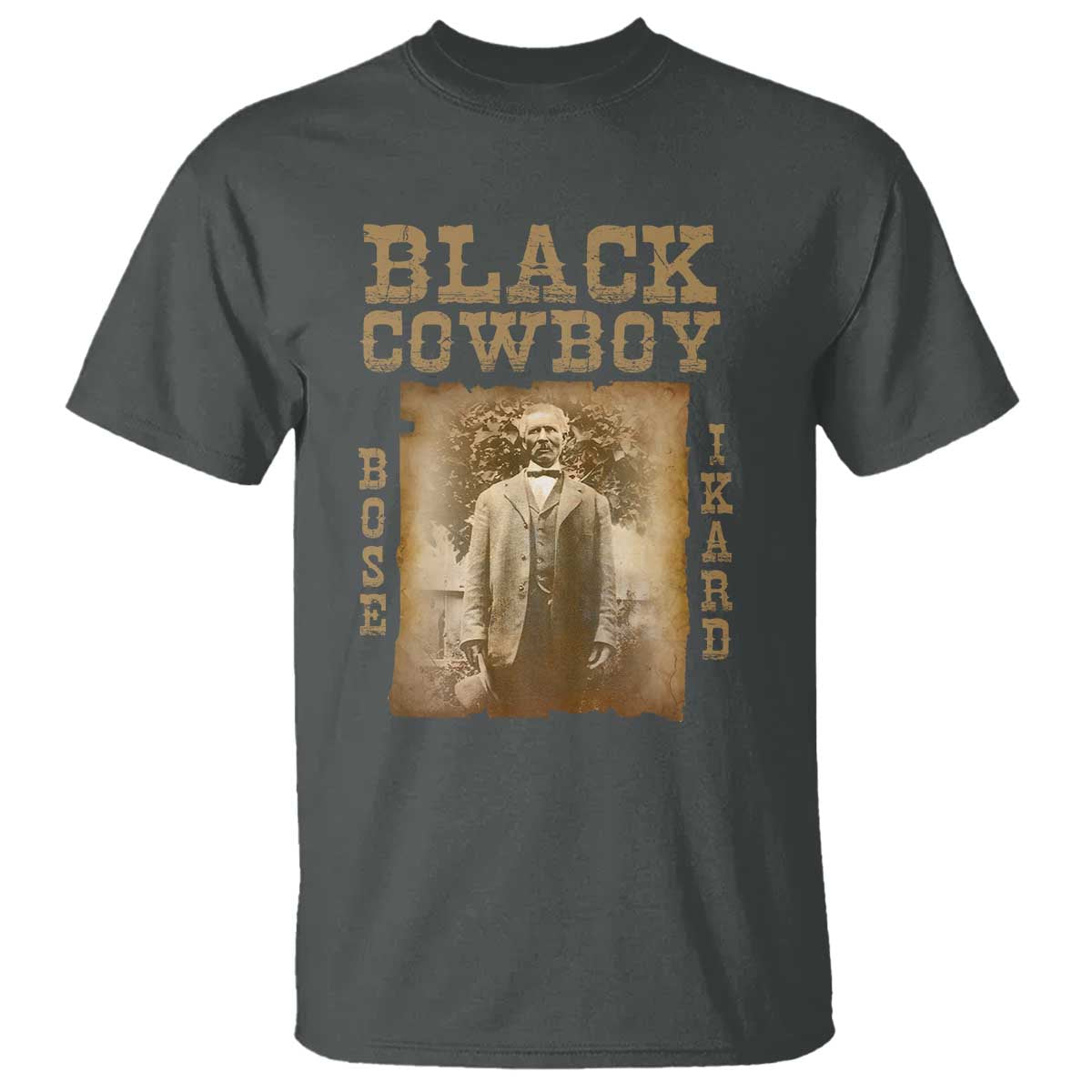 bose-ikard-t-shirt-black-cowboy-western-legend-vintage
