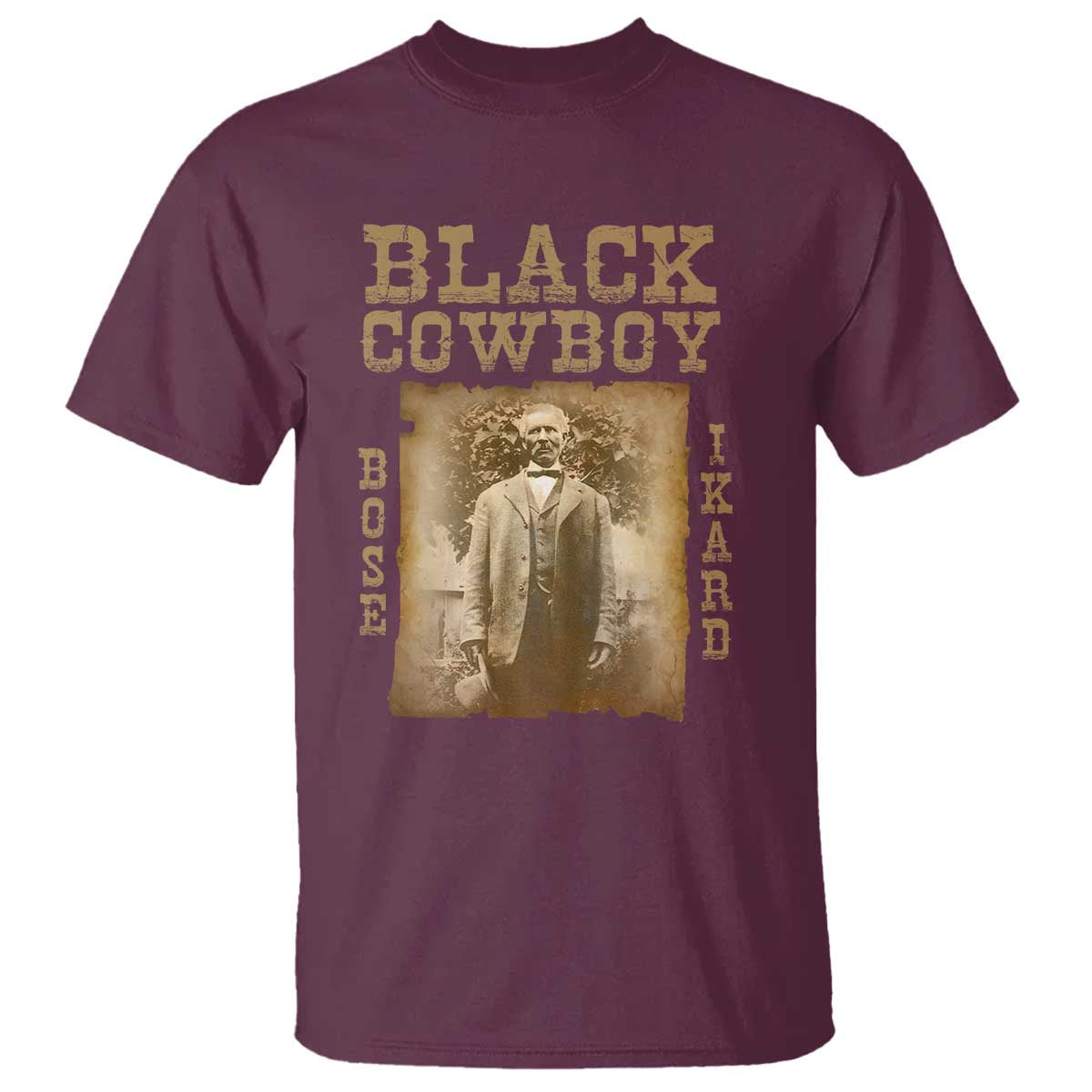 bose-ikard-t-shirt-black-cowboy-western-legend-vintage