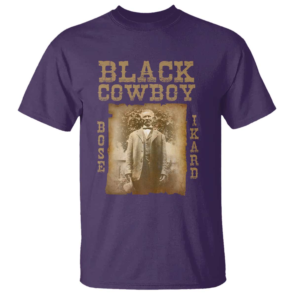 bose-ikard-t-shirt-black-cowboy-western-legend-vintage