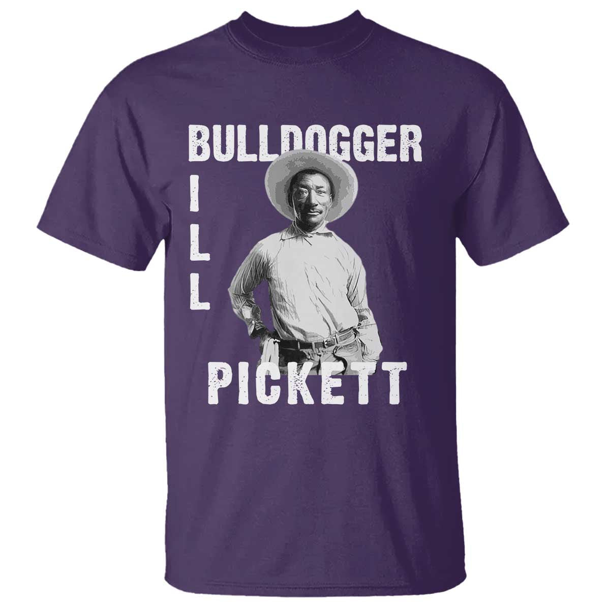 bill-pickett-t-shirt-bulldogger-black-cowboy-western-legend-vintage