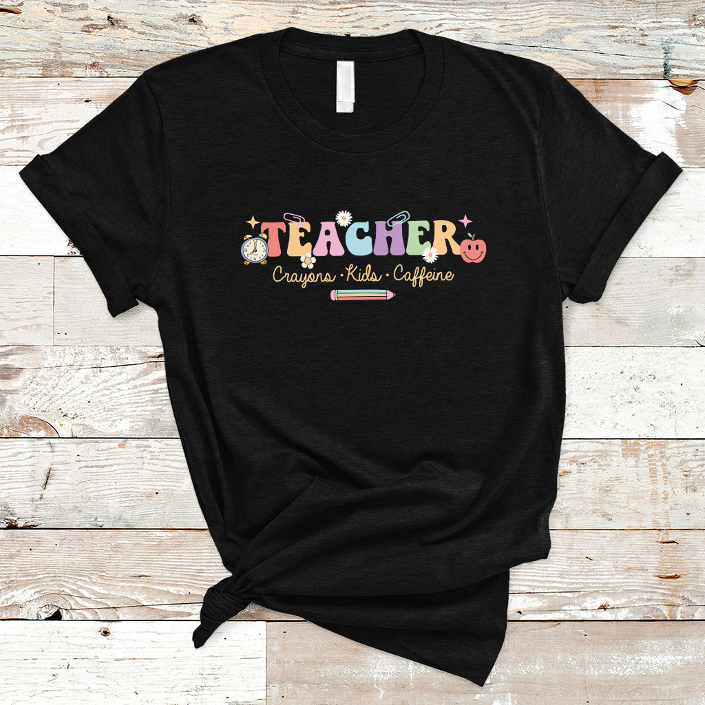 teacher-t-shirt-teachers-crayons-kids-caffeine-teachers-day-back-to-school-t-shirt-inspirational-teacher-shirt-funny-teacher-life