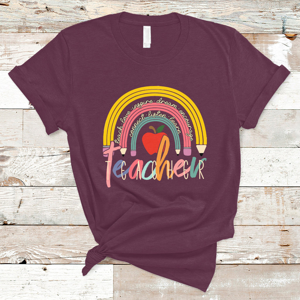 teacher-t-shirt-teacher-teach-love-inspire-rainbow-pencil-back-to-school-t-shirt-inspirational-teacher-shirt-funny-teacher-life