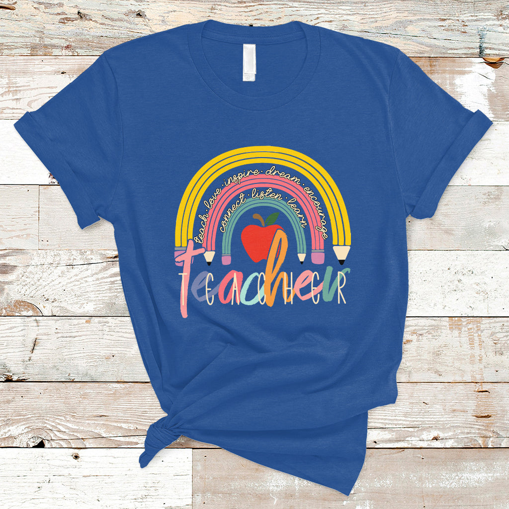 teacher-t-shirt-teacher-teach-love-inspire-rainbow-pencil-back-to-school-t-shirt-inspirational-teacher-shirt-funny-teacher-life