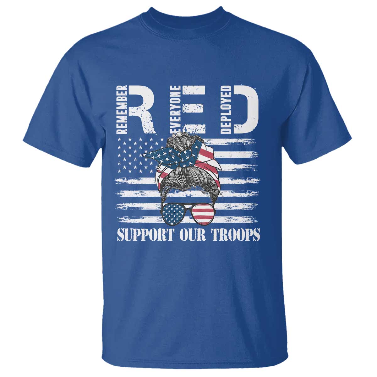red-friday-t-shirt-red-remember-everyone-deployed-american-flag-messy-bun