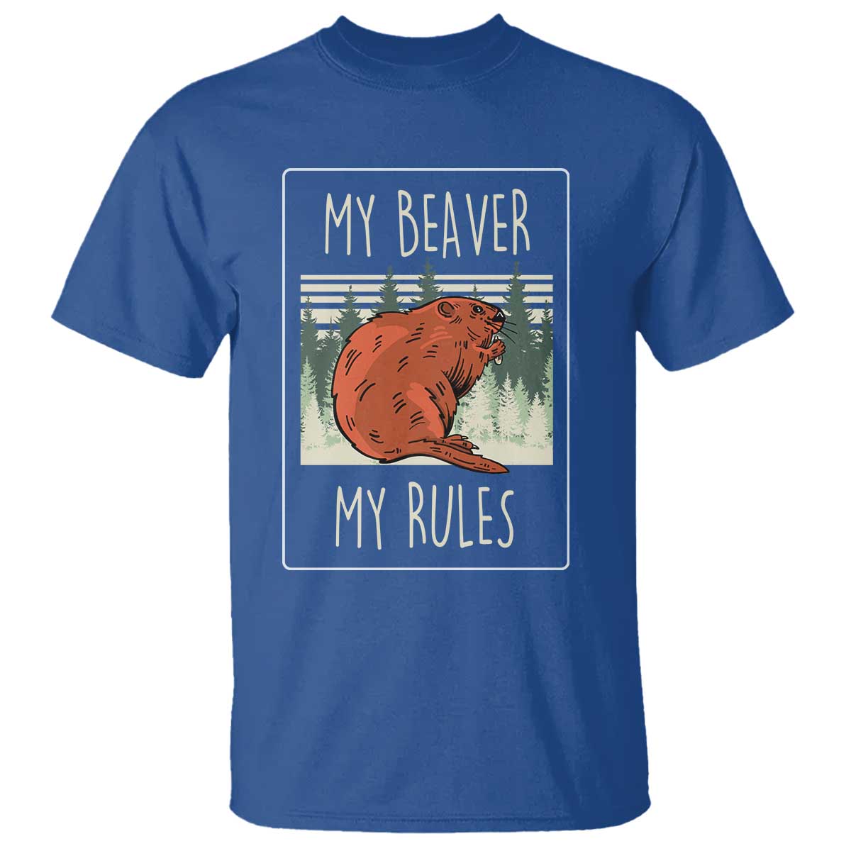 my-beaver-my-rules-t-shirt-funny-beaver-outdoor-nature-lover