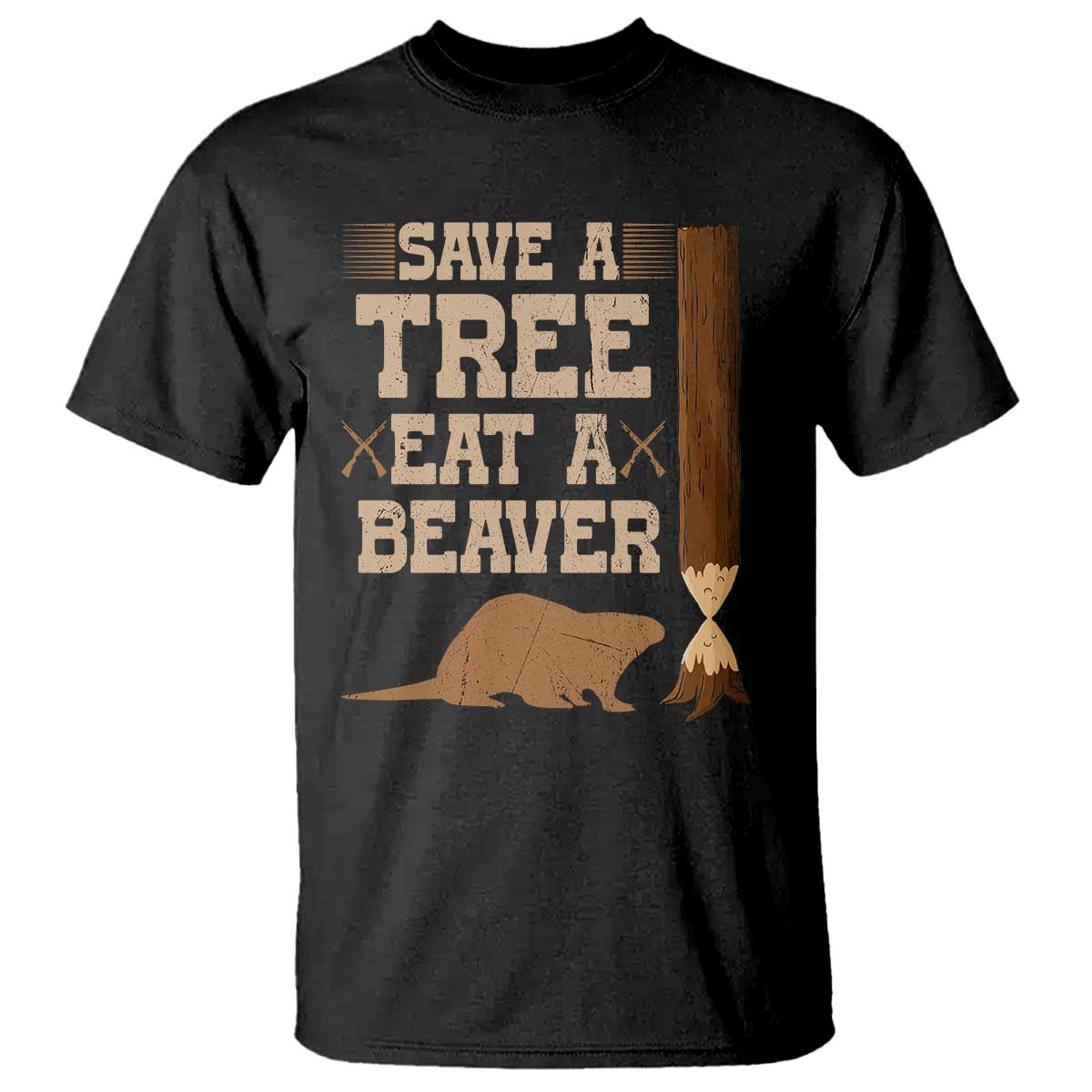 funny-save-a-tree-eat-a-beaver-t-shirt-hunting-beavers-hunter