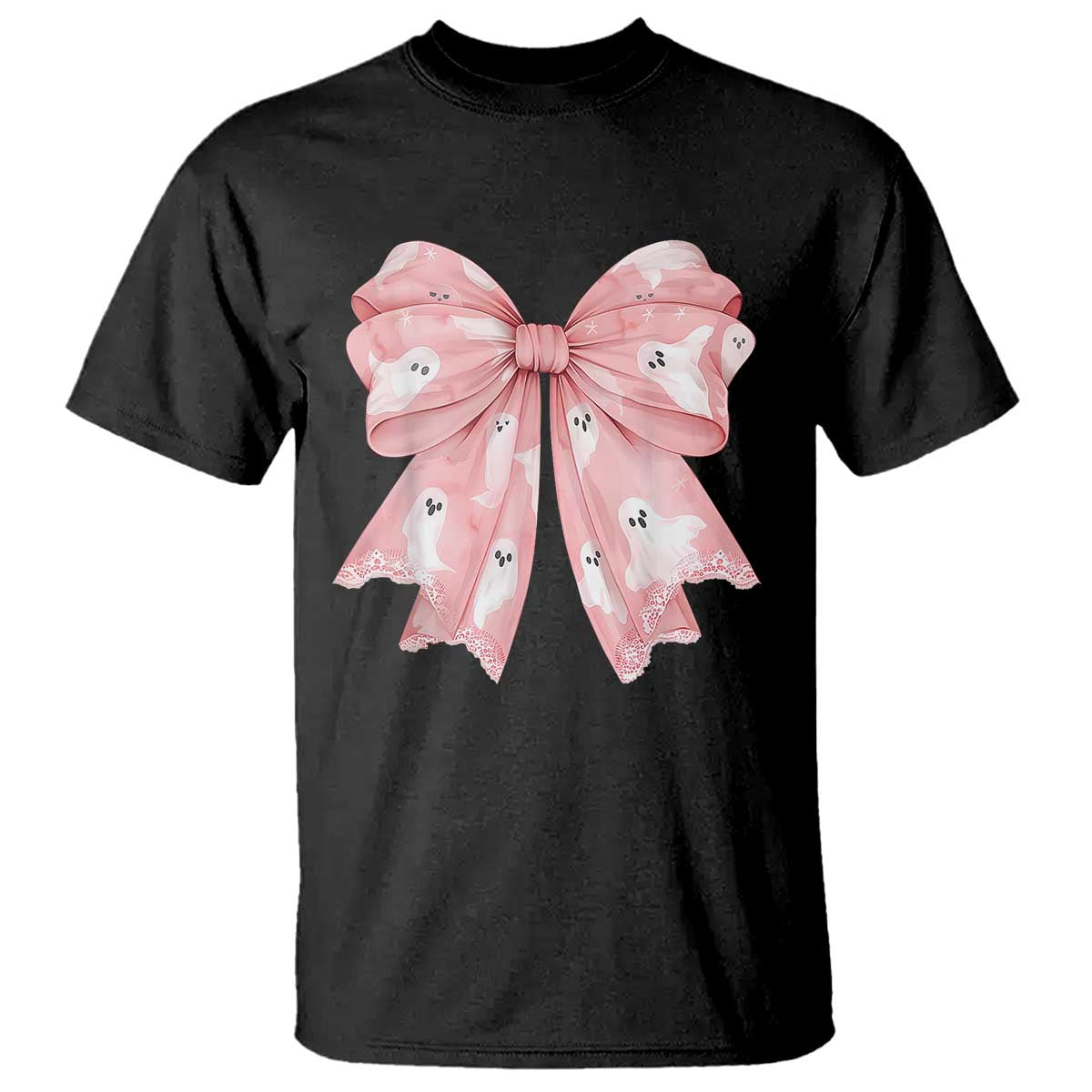 pink-ghost-bow-coquette-t-shirt-cute-girlly-boo-sheet-halloween-spooky-season