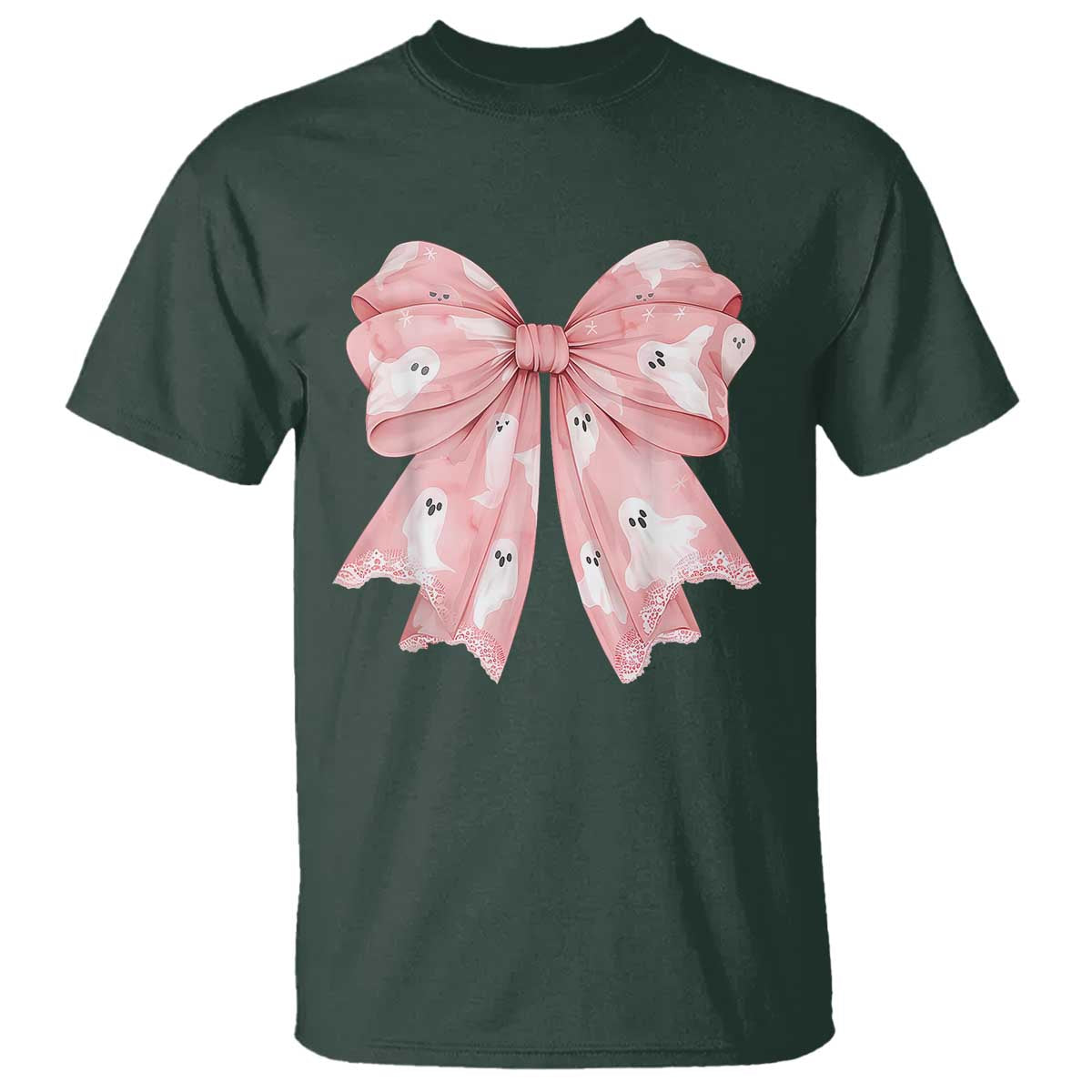 pink-ghost-bow-coquette-t-shirt-cute-girlly-boo-sheet-halloween-spooky-season